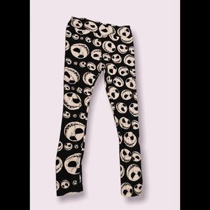 NWOT. Never worn. Lula Roe Nightmare Before Christmas Leggings! Tall & Curvy